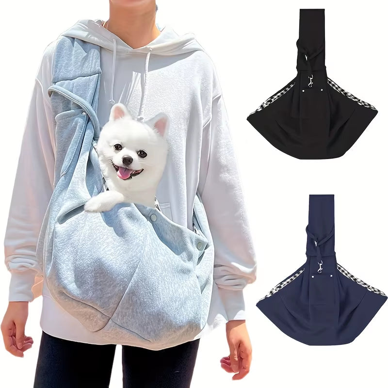 Outdoor Pet Carrier Bag - Adjustable Crossbody Shoulder Strap,Casual Pet Outing | Stylish Pet Bag | Comfortable Pet Transport